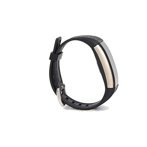 L@YC Smart Dynamic Monitoring Heart Rate Cycling Exercise Sleep Step Bluetooth Information Bracelet, Black