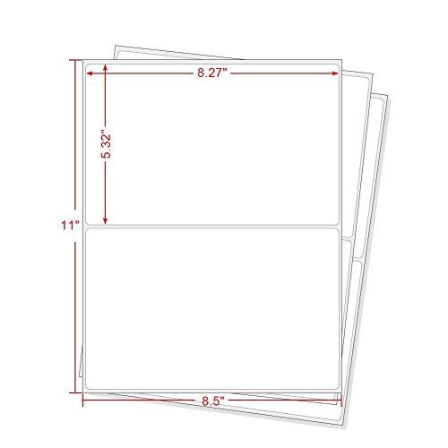 thumbnail image 2 of 1000 Half Sheet Shipping Labels – Self Adhesive, Round Corners, 7.0 X 4.5, USPS UPS Ready 2 of 3