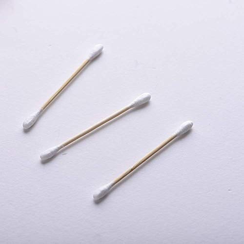 PandaHome, 100 ct Cotton Swabs, Double Tipped Cotton Connect with 2.9" woonden handle for Cleaning Eyes, Ear, Keyboard, Fingernail, Bathtub and Gun (1 bag 100ct) - Thumbnail 2