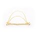 Yosoo Mens Silver Gold Plated Necktie Tie Clip Bar Clasp Cravat Pin Skinny Brooch Collar (Gold with Chain)