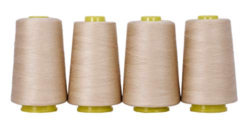 Mua Mandala Crafts 4 Pack of Serger Threads Cones Spools - 40S/2 24000 ...