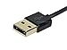 Monoprice 109762 Premium USB to Micro-B / Micro USB Charge & Sync Cable 6ft- Black w/ Gold Plated Connectors For Android, Samsung, HTC, Nokia, Sony and More