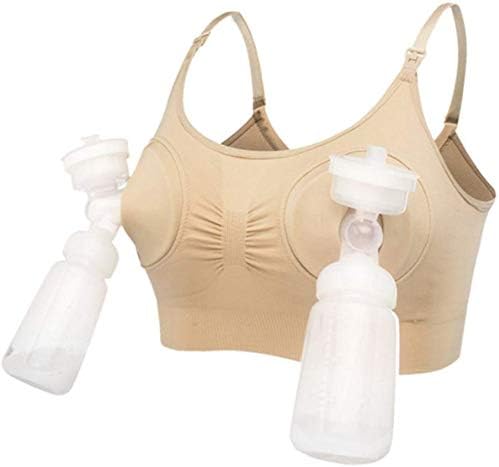 Hands Free Pumping Bra,Adjustable Breastfeeding Nursing Bra for Easy Multitasking