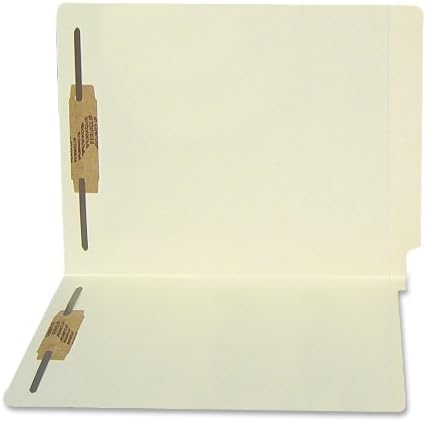 S J Paper S13641 S J Paper Water-Resist File Fldrs W/2 Fstnrs, Strt Cut, End Tab, Ltr, MLA, 50/Bx