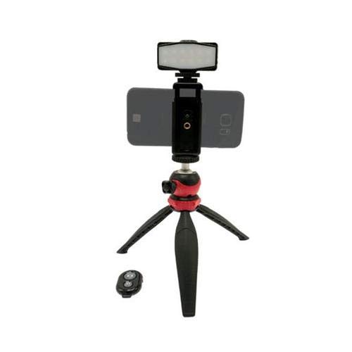 DLC Gizmo Mini Tripod LED Traveler Kit Smartphones Digital Cameras