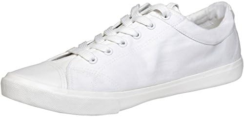 Men's Canvas/ Linen Shoes with Leather Patches Casual Low Top Skate Shoes for Men