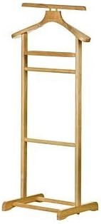 NEW RUBBERWOOD S/S CLOTHES VALET HANGING STORAGE STAND