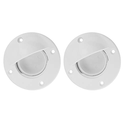 image for D DOLITY 2X Plastic Marine Deck Drain Scupper Valve with 2 inch 50mm H