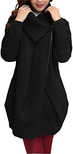 Neiman By Cocoon Half Coat Collar Sleeve Knit Zip Up Women’s M – 2XL