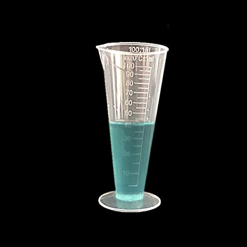 UPKOCH 2 stücke 100 ml Kunststoff Messbecher mit Skala Kegel Cocktail Gläser Messbecher zum Mischen Farbe Fleck… – Bild 4