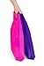 100 - Heavy Duty Purple and Hot Pink Glossy Merchandise Bags, Shopping Bags, 12” X 15” with Die Cut Handle, No Gusset, 2.0 Mil.
