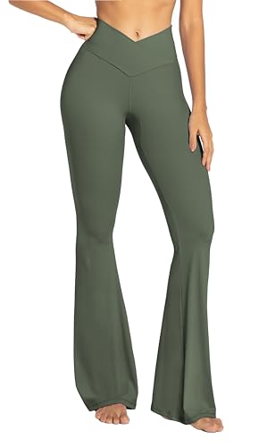 Sunzel Crossover Flare Yoga Pants