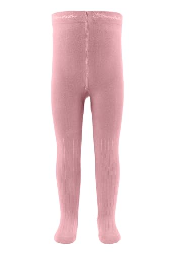 Sterntaler Strumpfhose Rippe Costilla de Pantimedias, Rosa Mate, 68 Unisex bebé