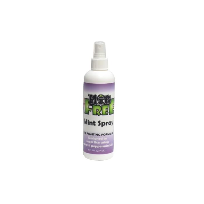 Nit Free Mint Spray, Head Lice Peppermint Repellent Spray,for Daily use. (8 Ounces)