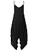 Auxo Women Jumper Harem Jumpsuit V Neck Summer Romper One Piece Jumpsuit Playsuit Black US 4/Asian S