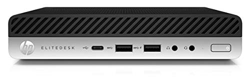 2019 New HP ELiteDesk 800 Business Ultra Small Mini Desktop: Intel Quad-core i5-7500, 8GB RAM, 256GB SSD,Wif, Bluetooth, USB-C, VGA, DisplayPort,USB Keyboard and Mouse, Windows 10 pro-2.67LB
