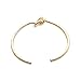 SENFAI Love Tie the Knot Simple Cuff Bracelet Bangles Gold Silver Rose Gold Easy Adjustable