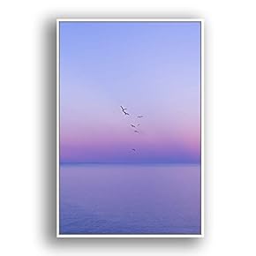 Framed Canvas Wall Art for Living Room, Bedroom Coast and Sea Canvas Prints for Modern Home Decoration Ready to Hang - 16"x24" inches