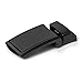 SlideBelts Men's Classic Belt - Custom Fit (Black Leather with Matte Black Buckle (Vegan), One Size)