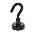 BIGTEDDY - 10pcs D16 16mm Strong Neodymium Magnets Magnetic Hanging Hooks for Indoor / Outdoor Use (Black)