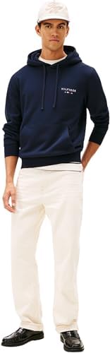 Sudadera Hombre Brand Love Small con Bolsillo Canguro, Azul (Desert Sky), M