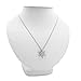 Snowflake Pendant-Necklace made with SWAROVSKI CRYSTALS in Sterling Silver on an 18in. Sterling Silver Chain