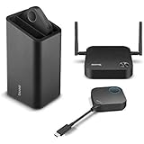 BenQ InstaShow WDC10C Wireless Presentation Screen Mirroring for Meeting Rooms, Enterprise-Grade Security encryption, Includes 2 USB-C transmitters (up to 16)& Holder, 33ft Range, 60fps, no app Needed