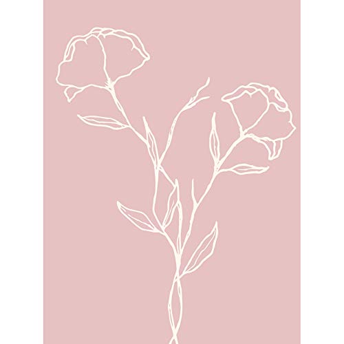 Wee Blue Coo Blush Pink Plant Flower Poppies White Art Print Canvas Premium Wall Decor Poster Mural