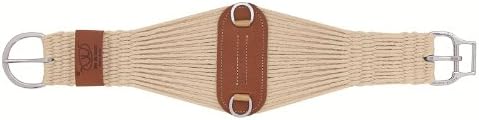 Weaver New Improved Smart Cinch Western Natural Mohair Blend 27 Strand Girth Roper Tack 34 Inch