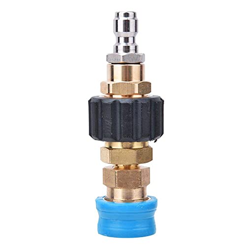 Pressure Washer Adapter, M22 Male and Female Thread 1/4 Quick Connector, Quick Disconnect Hose Fittings, Brass Couplers, Quick Disconnect Kit for Karcher HD