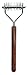 Mars Coat King Dematting Undercoat Grooming Rake Stripper Tool for Dogs and Cats, Stainless Steel with Wooden Handle for Thick Coats, 10-Blade Stripper for Groomers, Pet Owners
