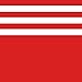 HDE Women Three Stripe Over Knee High Socks Extra Long Athletic Sport Tube Socks (Red/White)