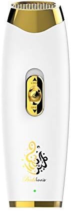 PHILOGOD USB Handheld Electronic Incense Burner, Muslim Mini Home Office Aromatherapy Machine (White)