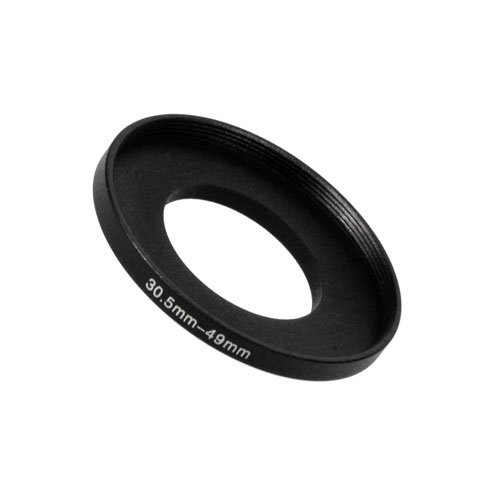 Fotodiox Metal Step Up Ring, Anodized Black Metal 30.5mm-49mm, 30.5-49 mm