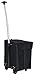 dbest products Smart Cart, BLACK Collapsible Rolling Utility Cart Basket Grocery Shopping Teacher Hobby Craft Art