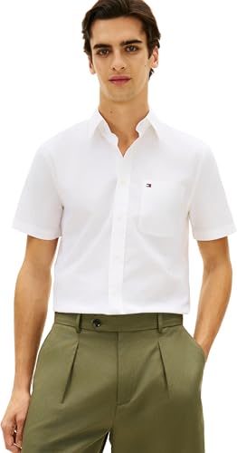 Camisa Oxford SS BD para Hombre, Color Blanco, Talla L