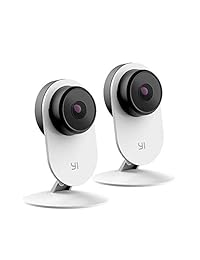 YI 2pc Smart Home Camera 3, AI-Powered 1080p Security Camera System IP Cam with 24 7 Emergency Response, Human Detection, Sound Analystics, Night Vision, 2.4G Wi-Fi, App for Nanny Monitor