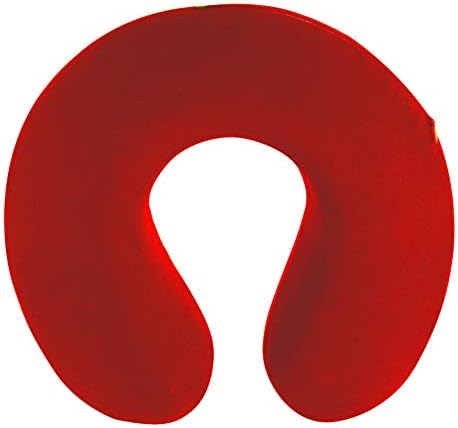 Travel Pillow, Microfiber Neck Pillow|Pillows for Neck Rest|Travelling Neck Pillows | Color: Red
