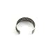 HuntGold 1X Retro Women's Toe Rings Simple Carving Patterns Silver Foot Ring