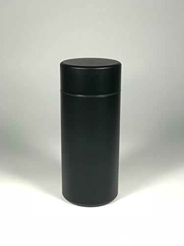 Smell Proof Portable Stash Jar - Doob Tube Double Wide! Best For Spices, Herbs, Medicine, Matcha, Powdered Beverage, Tobacco, Flower and More. Discreet, Airtight and Waterproof. Black