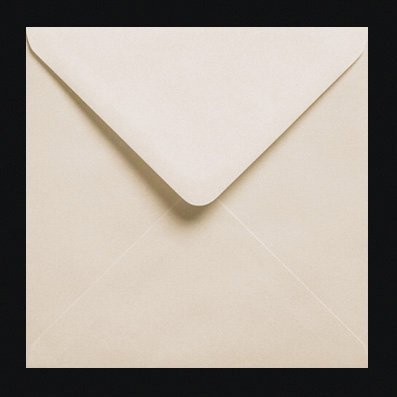 50 Ivory 100gms Square GUMMED ENVELOPES 155mm x 155mm (6'' x 6'')