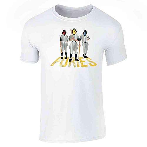 Retro Masked Baseball Trio GRAP Graphic Tee T-Shirt for Men SSTee | White M at Amazon