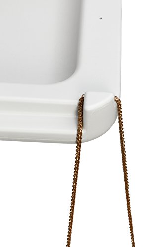 Alpine Industries Fold Down Baby Changing Diaper Station - Horizontal Wall Mounted, Sturdy & Durable, Supports up to 220 Lbs. -with Safety Straps to Keep Baby Secured - Ideal for Commercial Restrooms