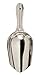 Update International Stainless Steel Bar Ice Scoop, 6 oz primary