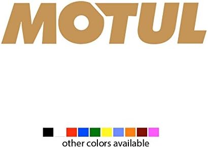 2pcs 5" 7" 9" MOTUL Oil Lubricants Racing Vinyl Decal Sticker JDM Racing Decal Subaru STI WRC Rally Yamaha R1 (Gold, 5")