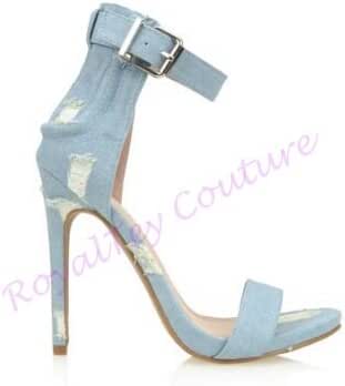 light denim heels