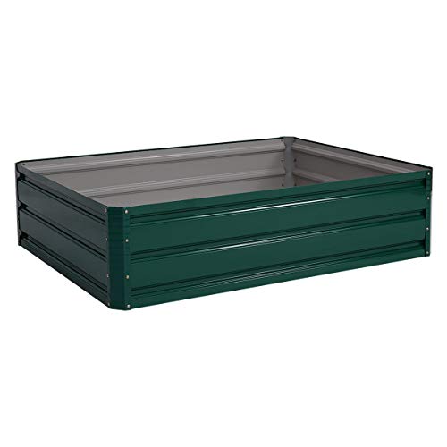 USA_BEST_SELLER 47.5″ x 35.5″ Patio Raised Garden Bed Vegetable Flower Planter Garden Boxes for Vegetables Livestock Water Tank Raised beds