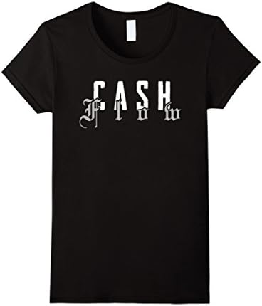 Womens Cash Flow T-shirt design for Men and Women Small Black