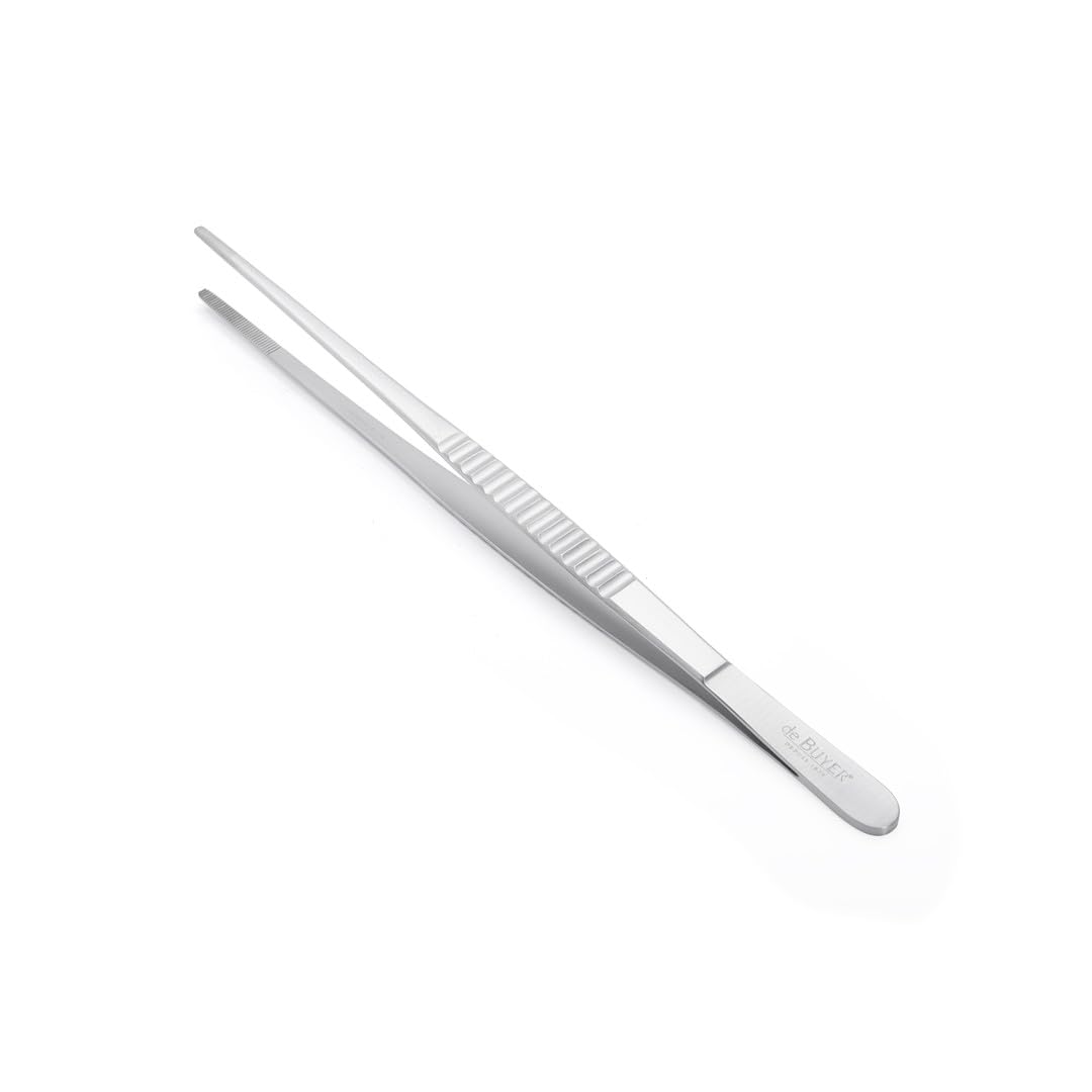De Buyer 4238.25 Presentation Tweezers Stainless Steel 25.5 cm Grey