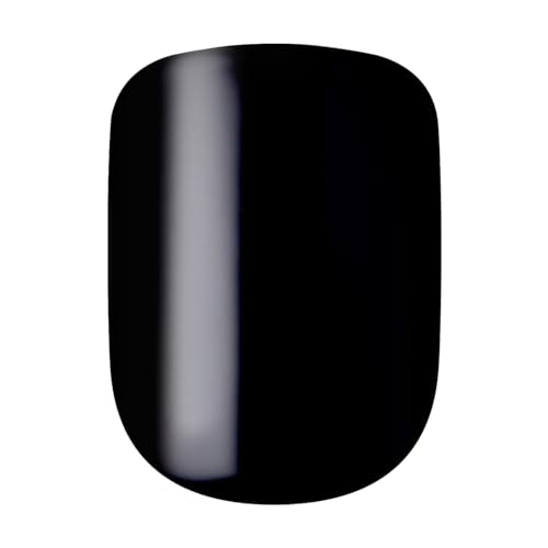 KISS imPRESS No Glue Mani Press On Nails, Color, 'All Black', Black, Short Size, Squoval Shape, Includes 30 Nails, Prep Pad, Instructions Sheet, 1 Manicure Stick, 1 Mini File - Image 9